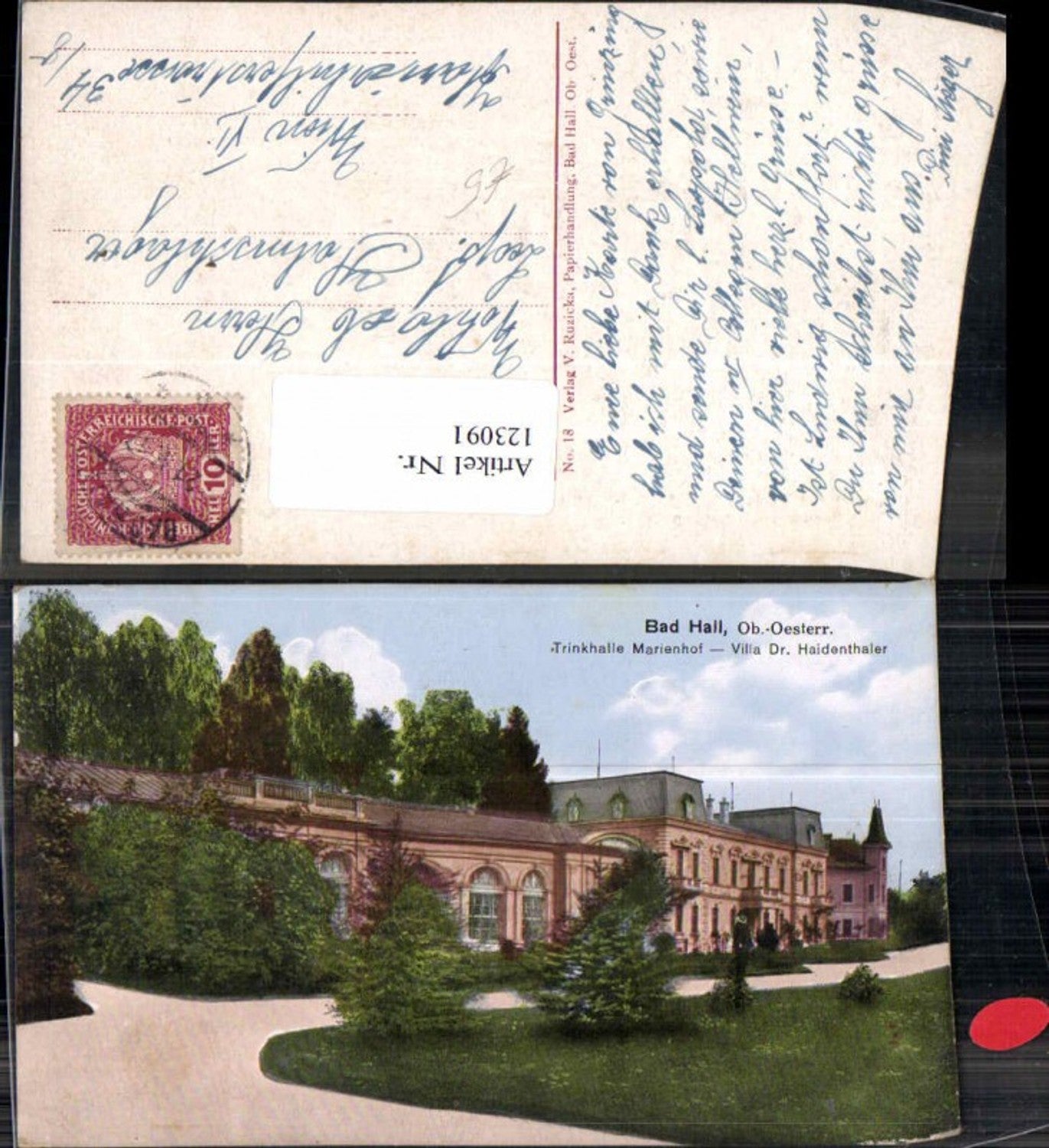 123091,Bad Hall bei Steyr Trinkhalle Marienhof Villa Dr. Haidenthaler