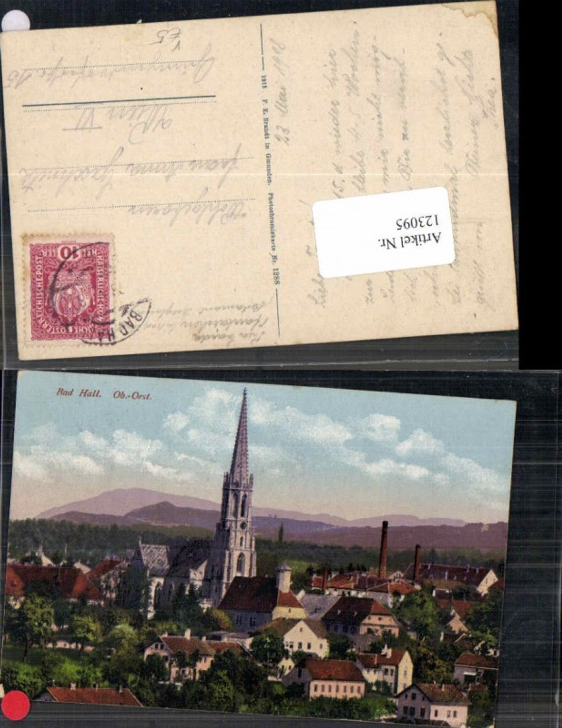 123095,Bad Hall bei Steyr Totale Brandt 1288