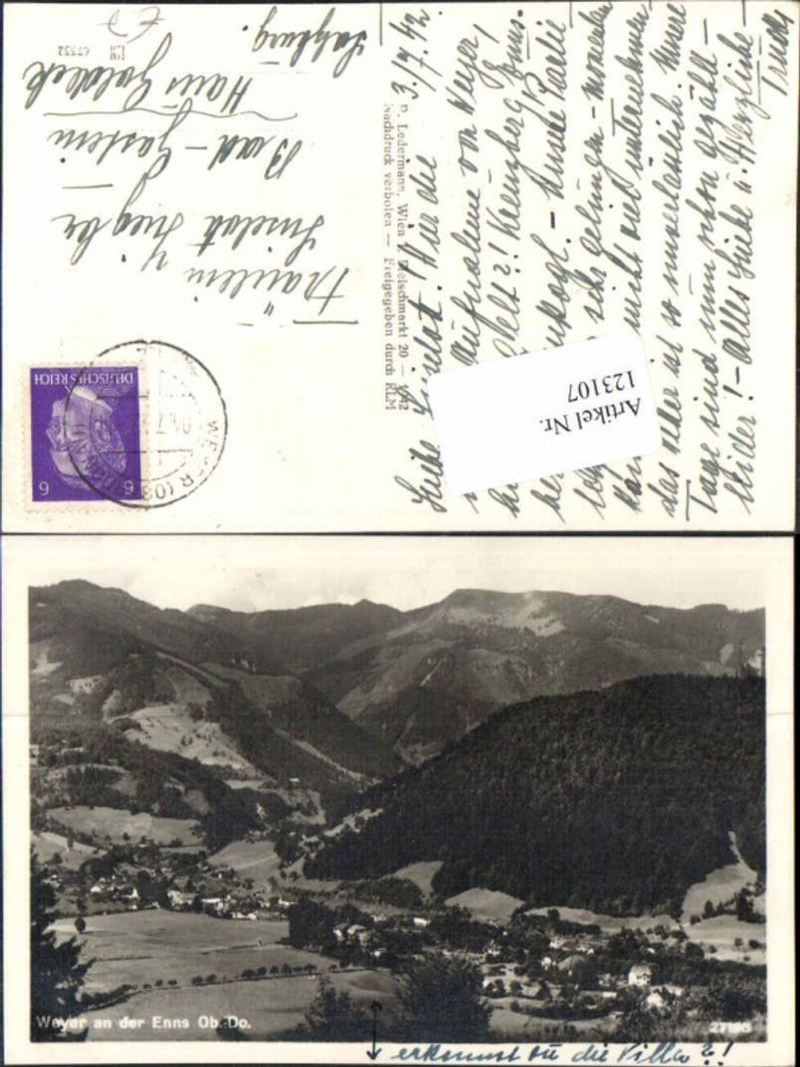 123107,Weyer a.d. Enns Totale 1942