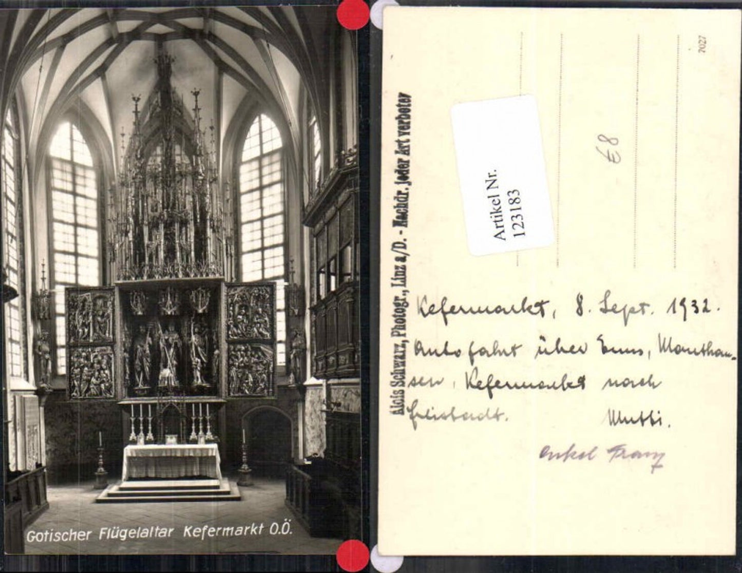 123183,Kefermarkt Altar in der Kirche