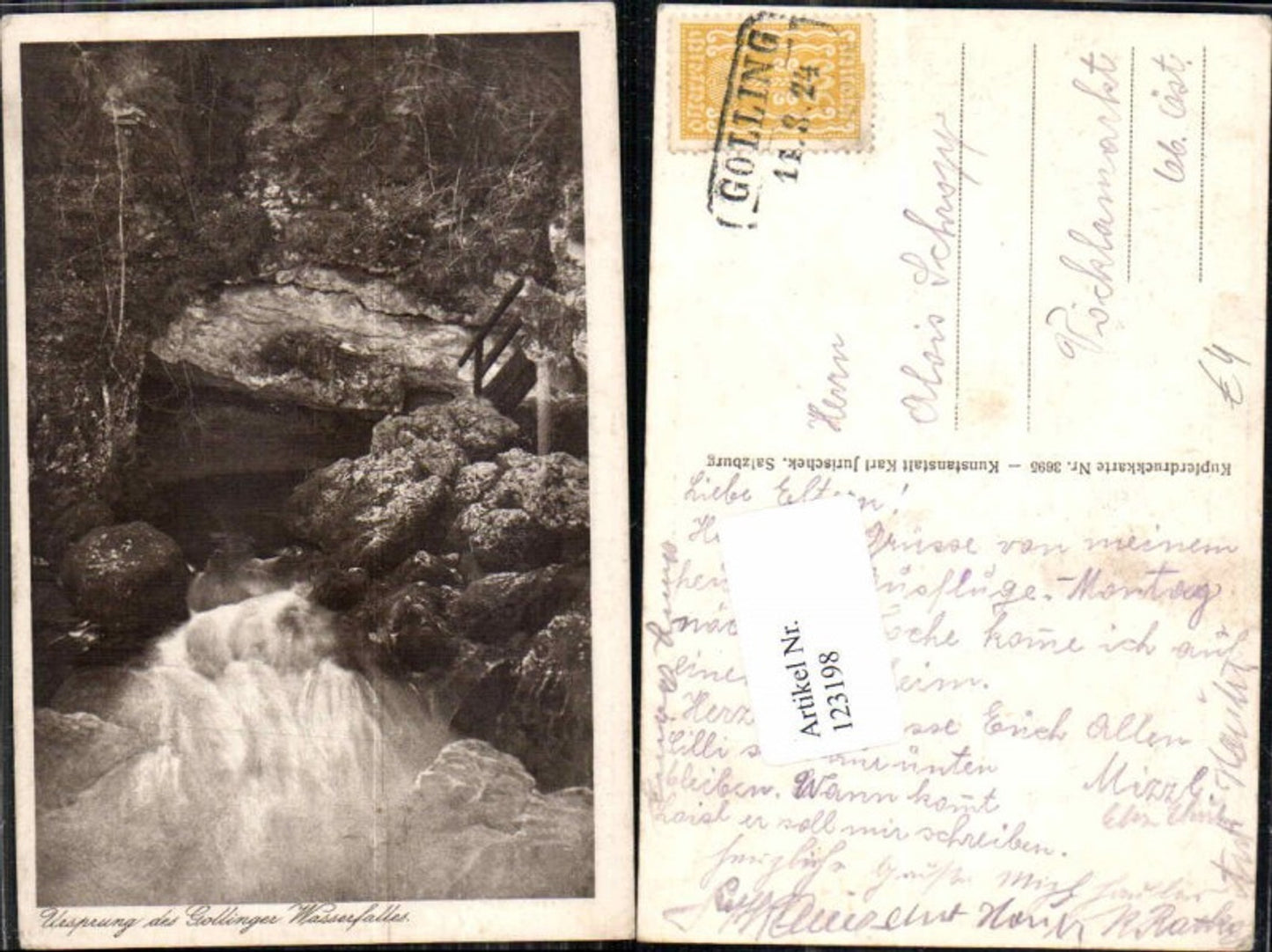 123198,Ursprung des Gollinger Wasserfall Golling