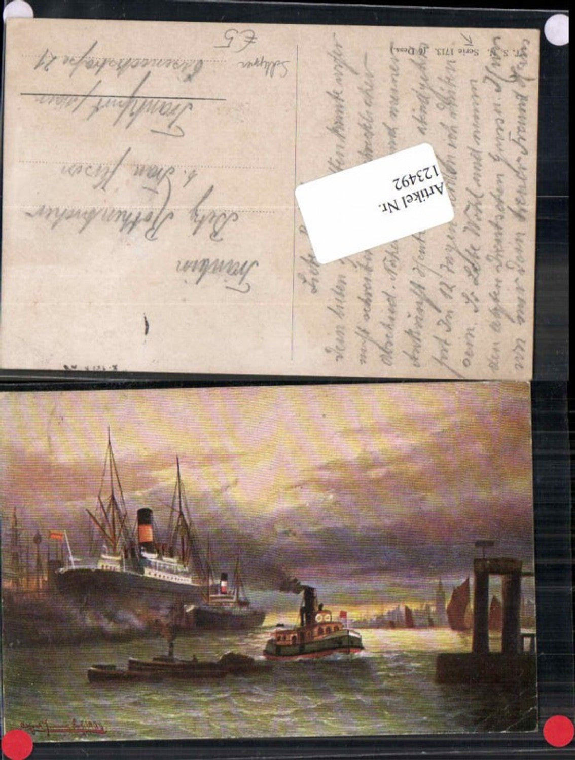 123492,Theo Stroefer 1713 T.S.N. Schiffe im Hafen Schiff Schlepper