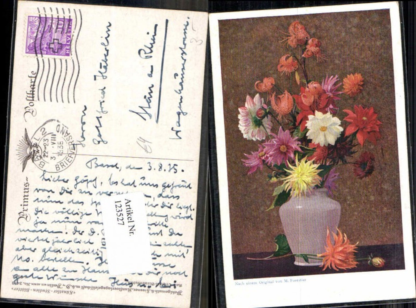 123527,Primus AK 3413 M. Forestier Blumen Strauss