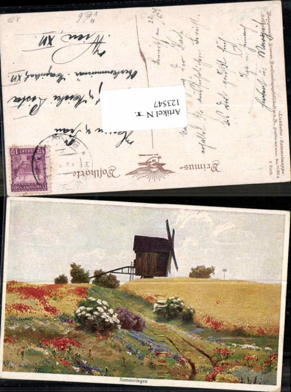 123547,Primus AK 1095a Sommersegen Windmühle Mühle Windrad