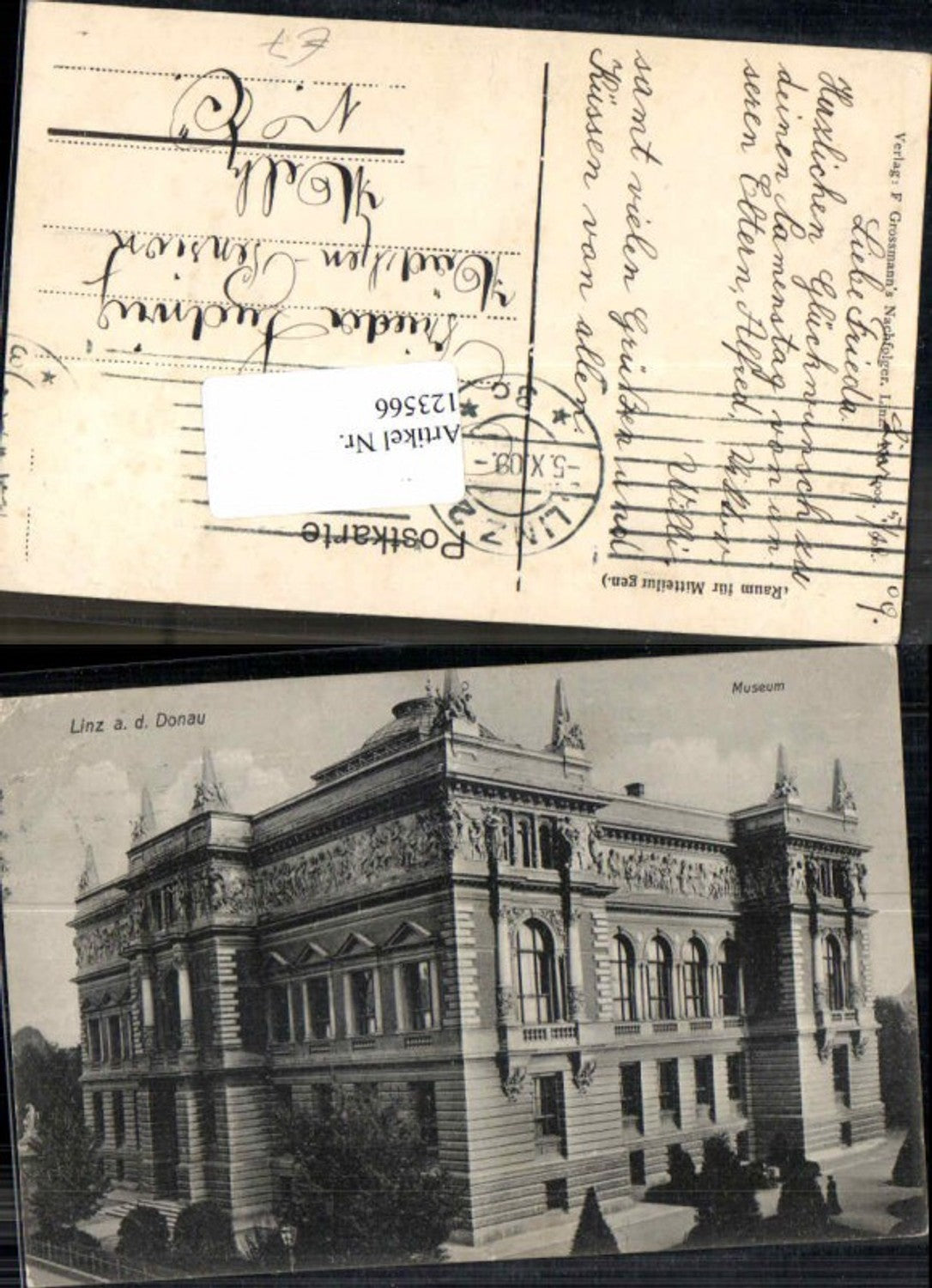 123566,Linz a.d. Donau Museum Tolle Detailansicht