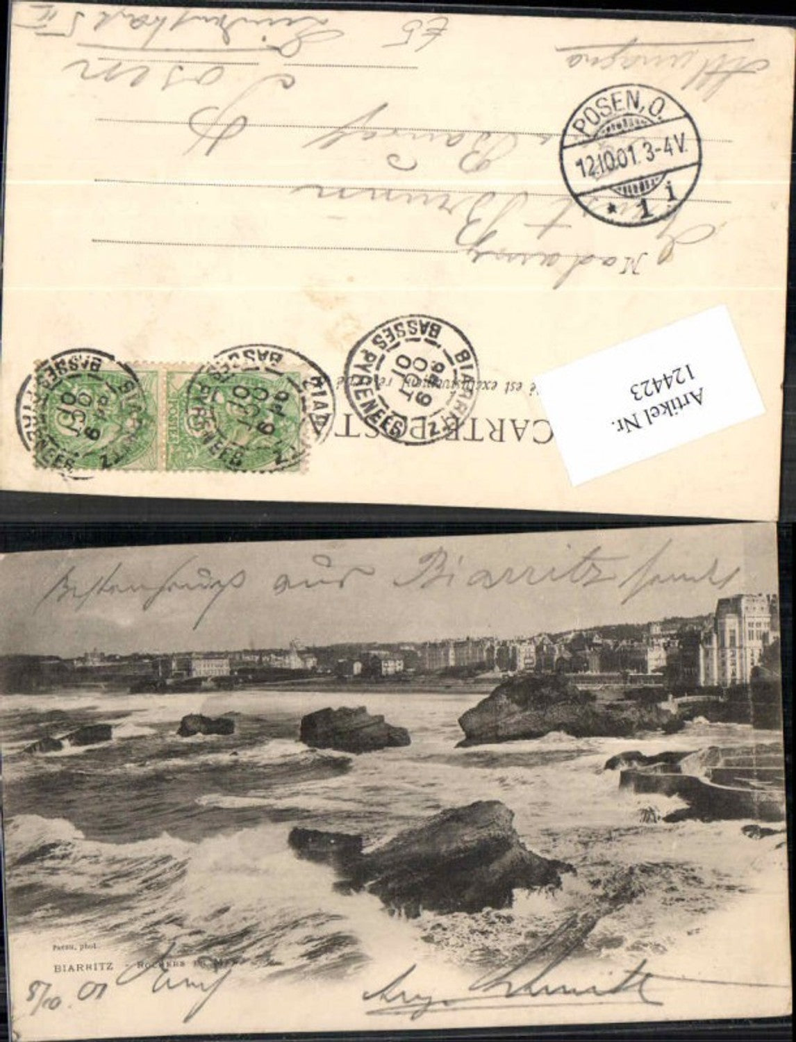 124423,Biarritz Hafen 1908