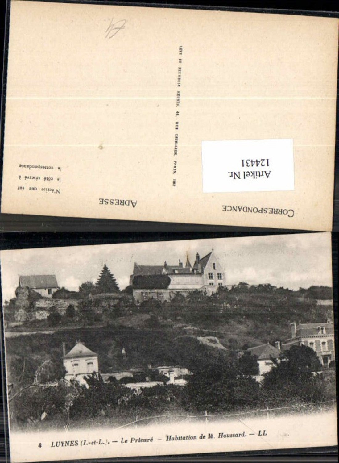 124431,Luynes Le Prieure Habitation de Houssard pub LL 4