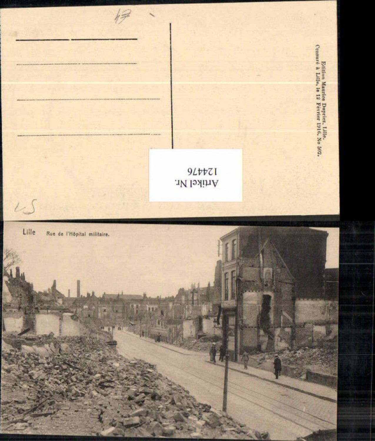 124476,Lille Rue de Hopital militaire
