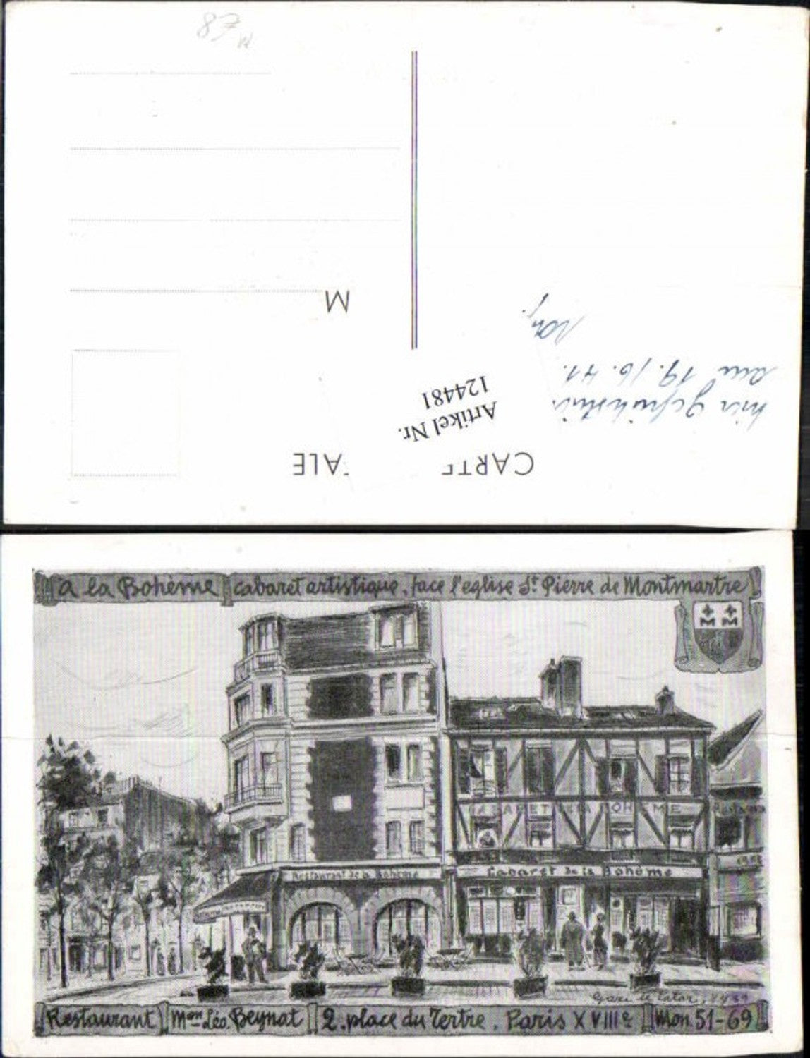 124481,Paris 2. Place du Certre Restaurant