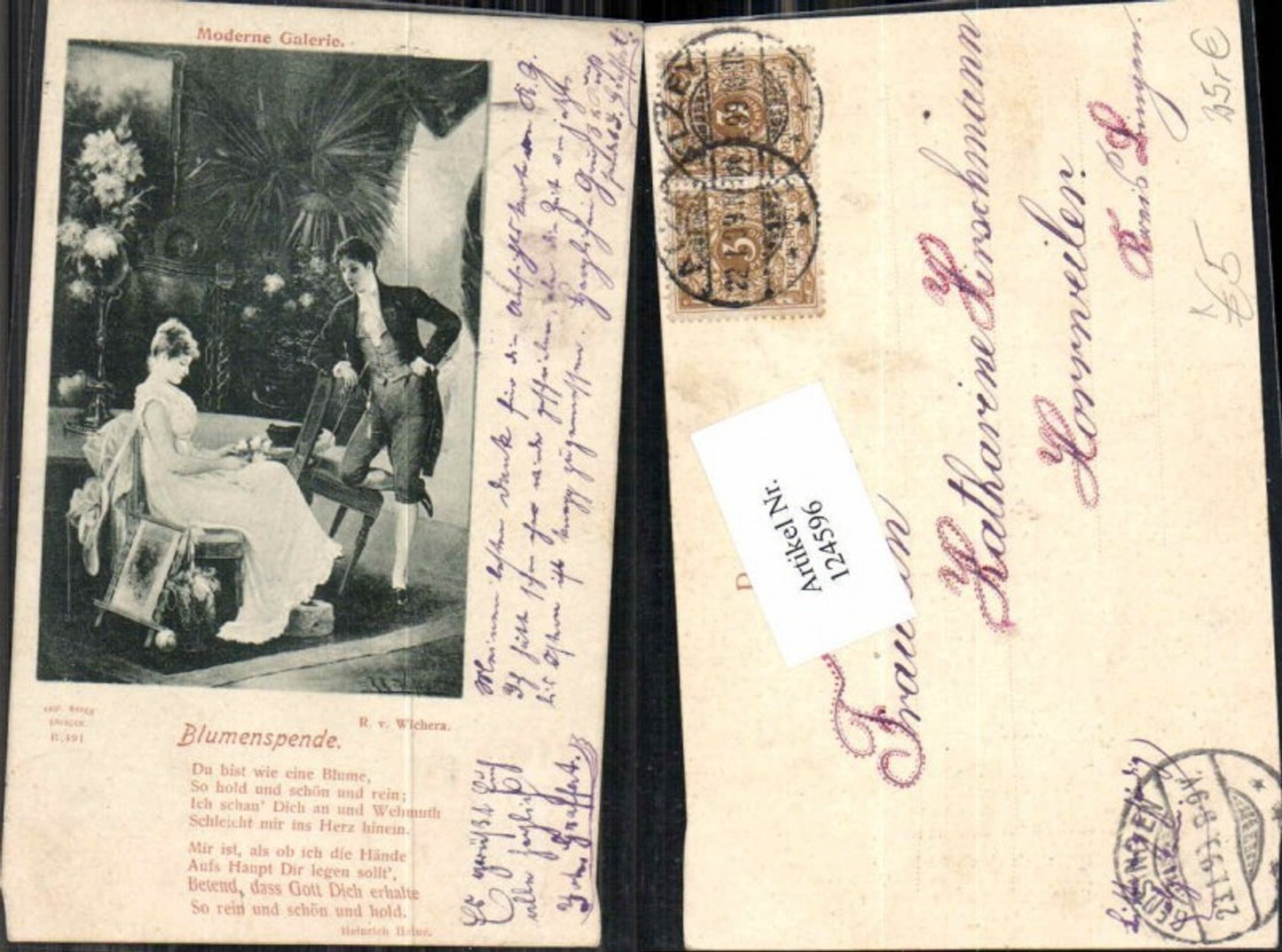 124596,Blumenspende R.v. Wichera Modern Galerie