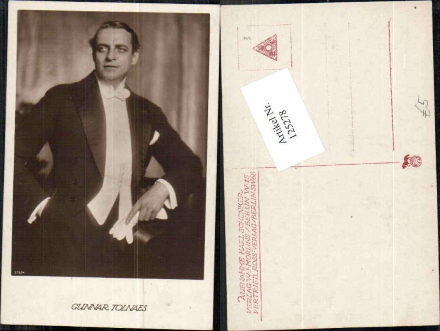 125278,Gunnar Tolnaes Schauspieler pub Ross Verlag Nr 375-4