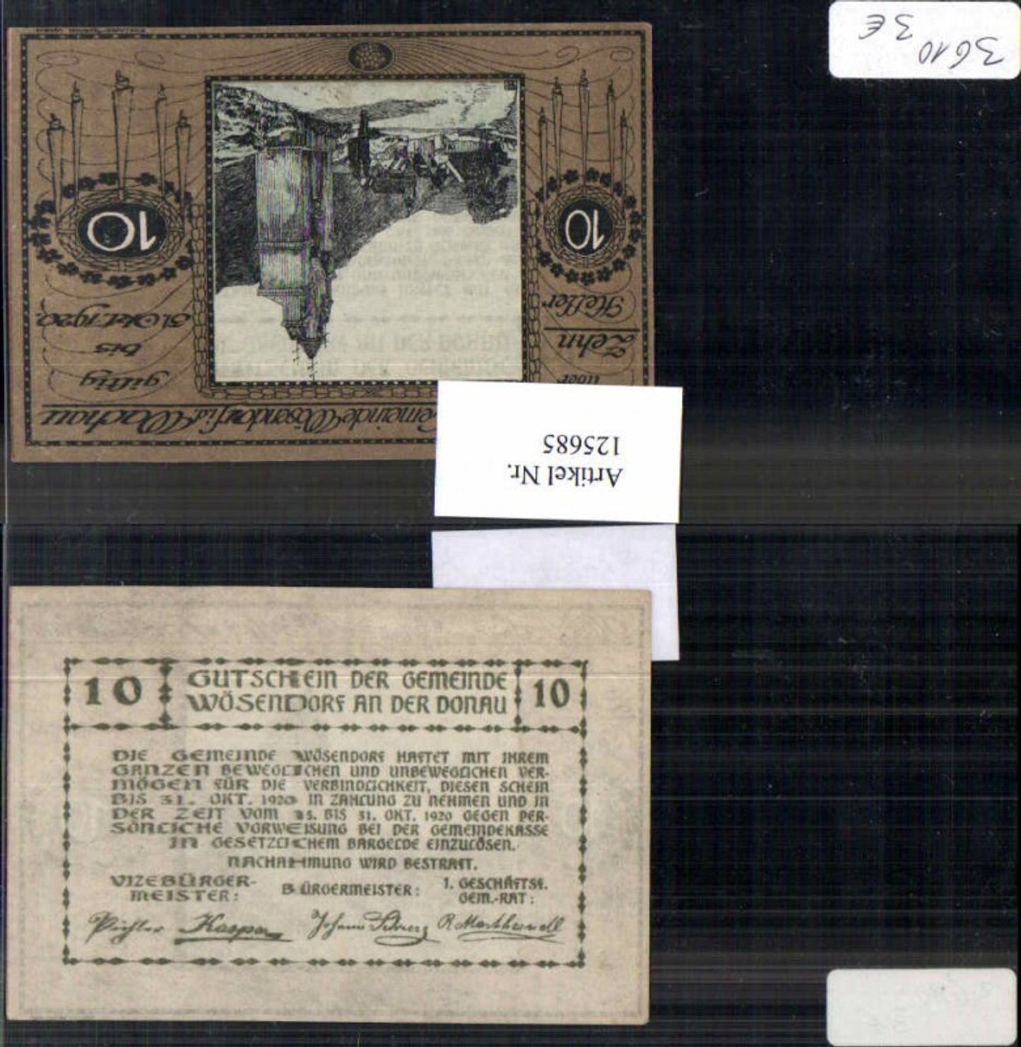 125685,Notgeld Heller 10 Wösendorf a.d. Donau