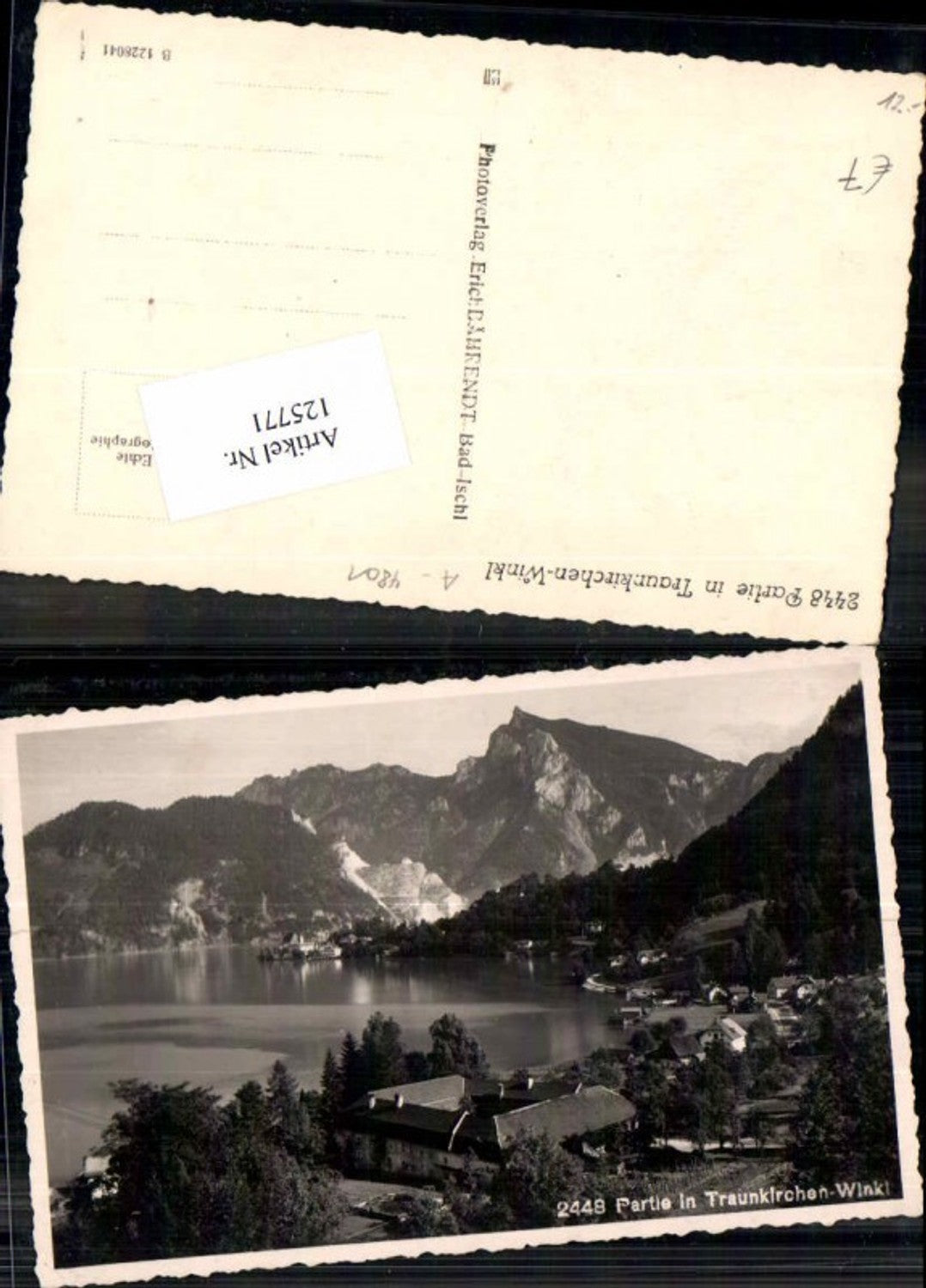 125771,Partie in Traunkirchen Winkl um 1930 Fotokarte