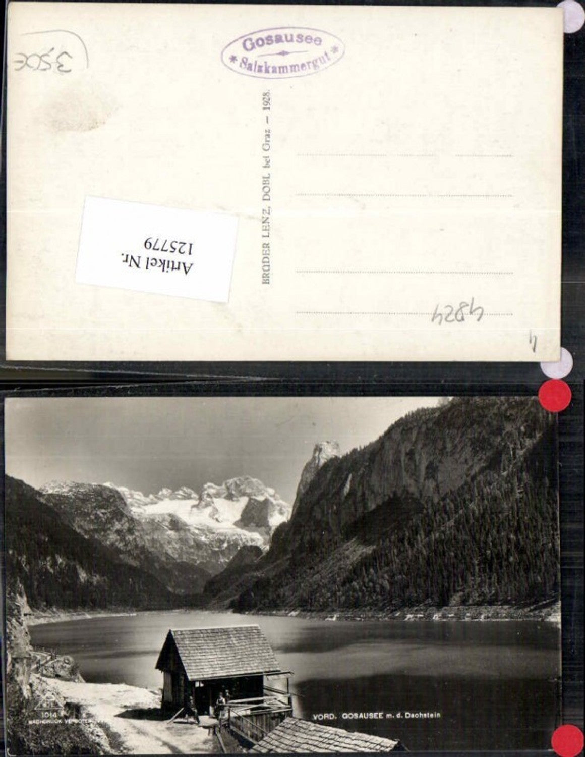 125779,Vorderer Gosausee bei Gosau m. Dachstein