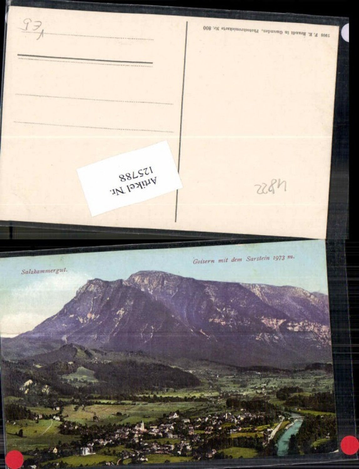 125788,Goisern m.d. Sarstein Salzkammergut pub Brandt 800