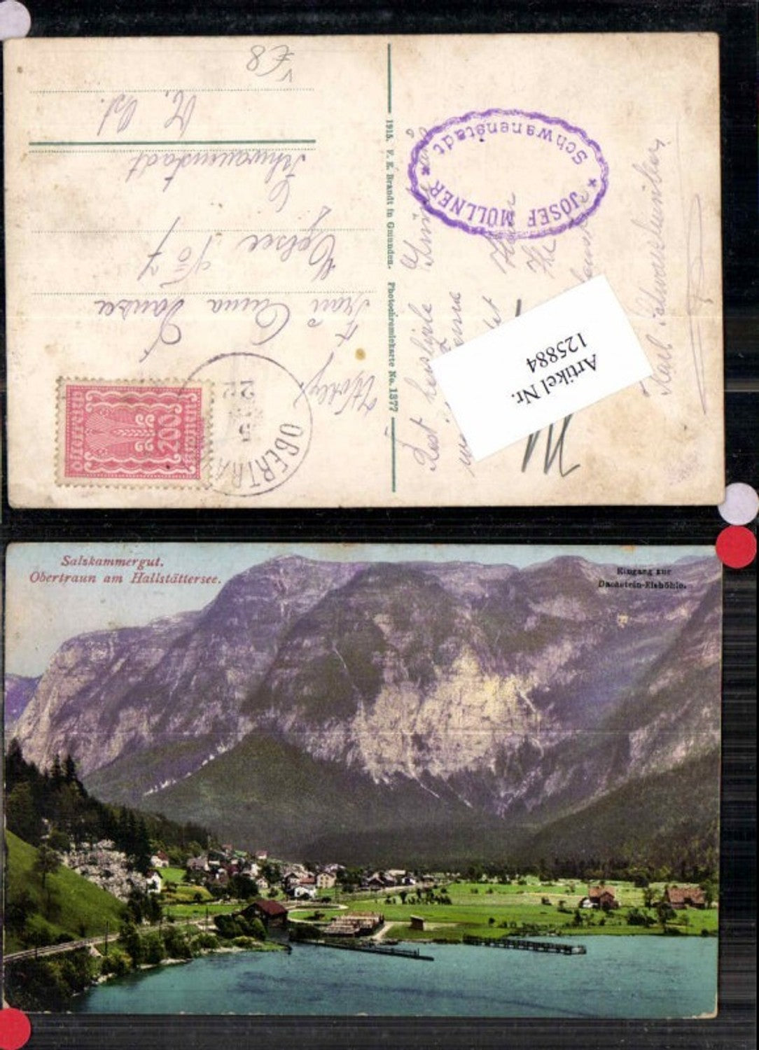 125884,Salzkammergut Obertraun am Hallstättersee pub Brandt 1377