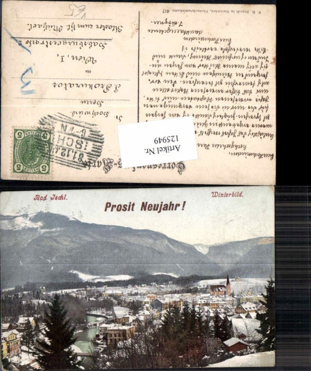 125949,Prosit Neujahr Bad Ischl Winterbild pub Brandt 417