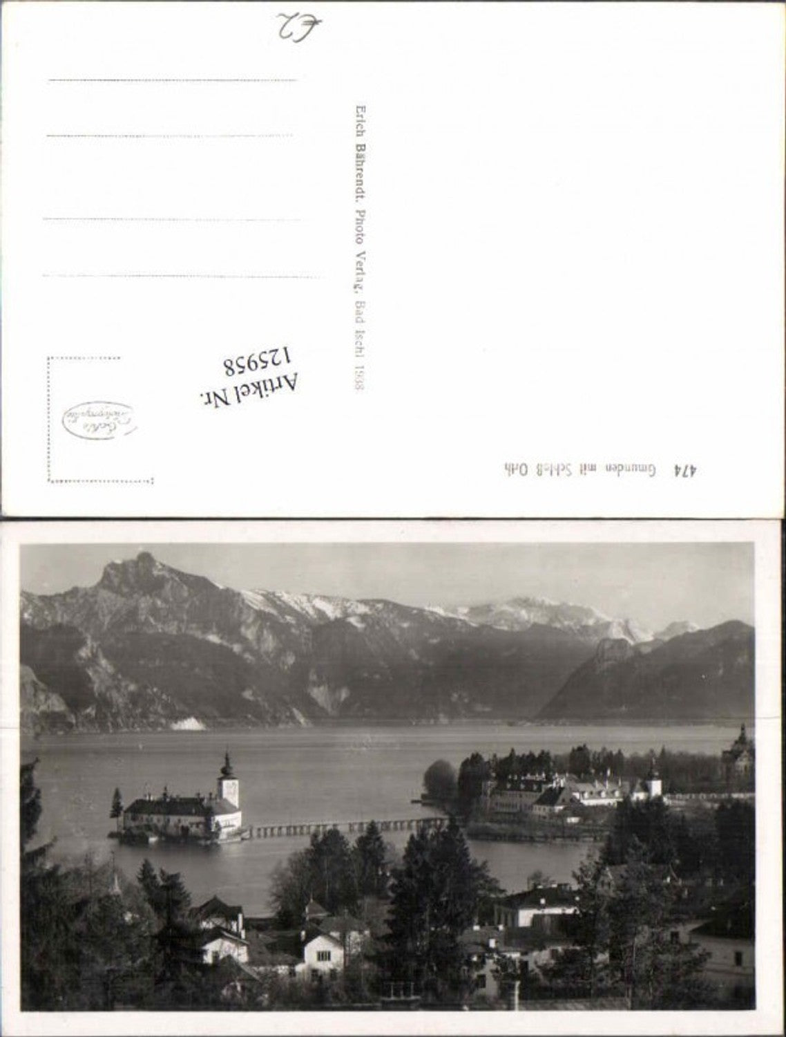 125958,Gmunden Schloss Orth Ort 1938