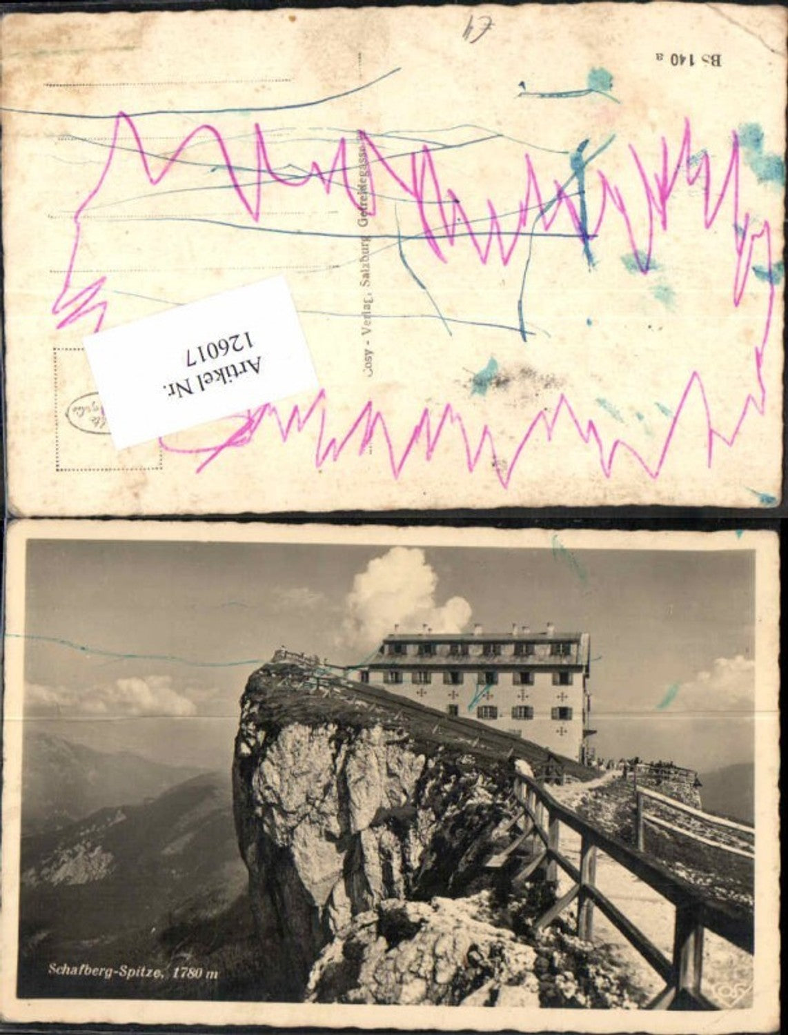 126017,Schafberg Hotel Spitze St Wolfgang 1940 pub Cosy 140a