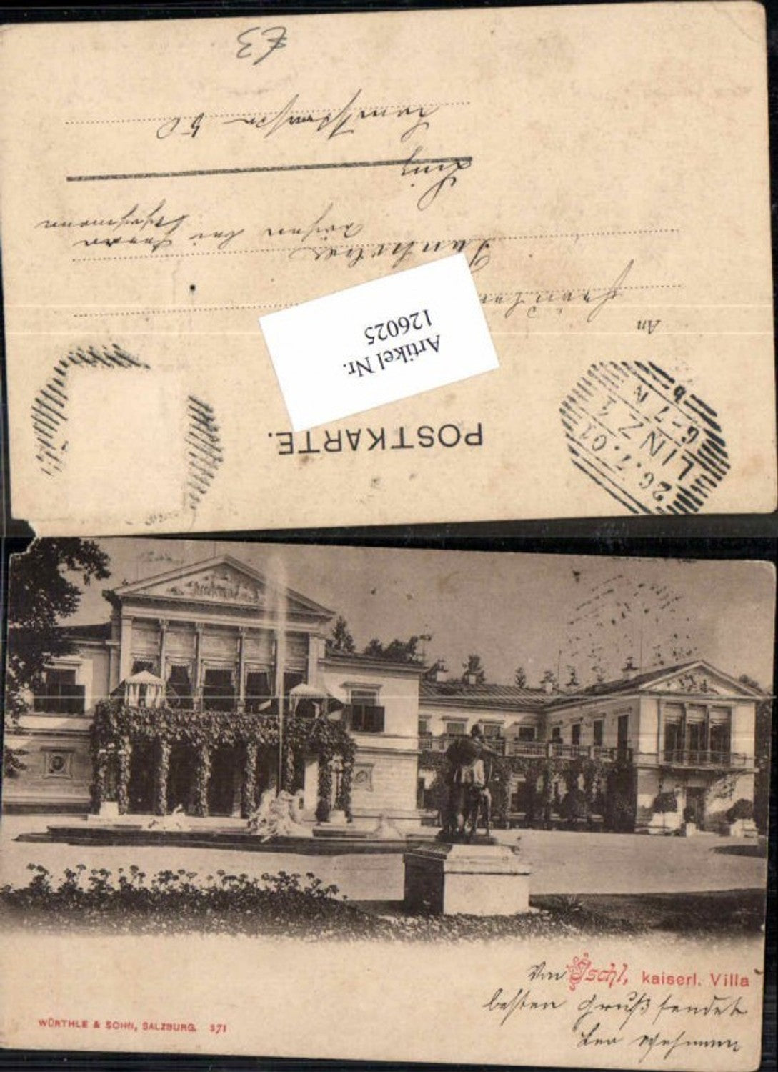 126025,Ischl Kaiserliche Villa um 1900