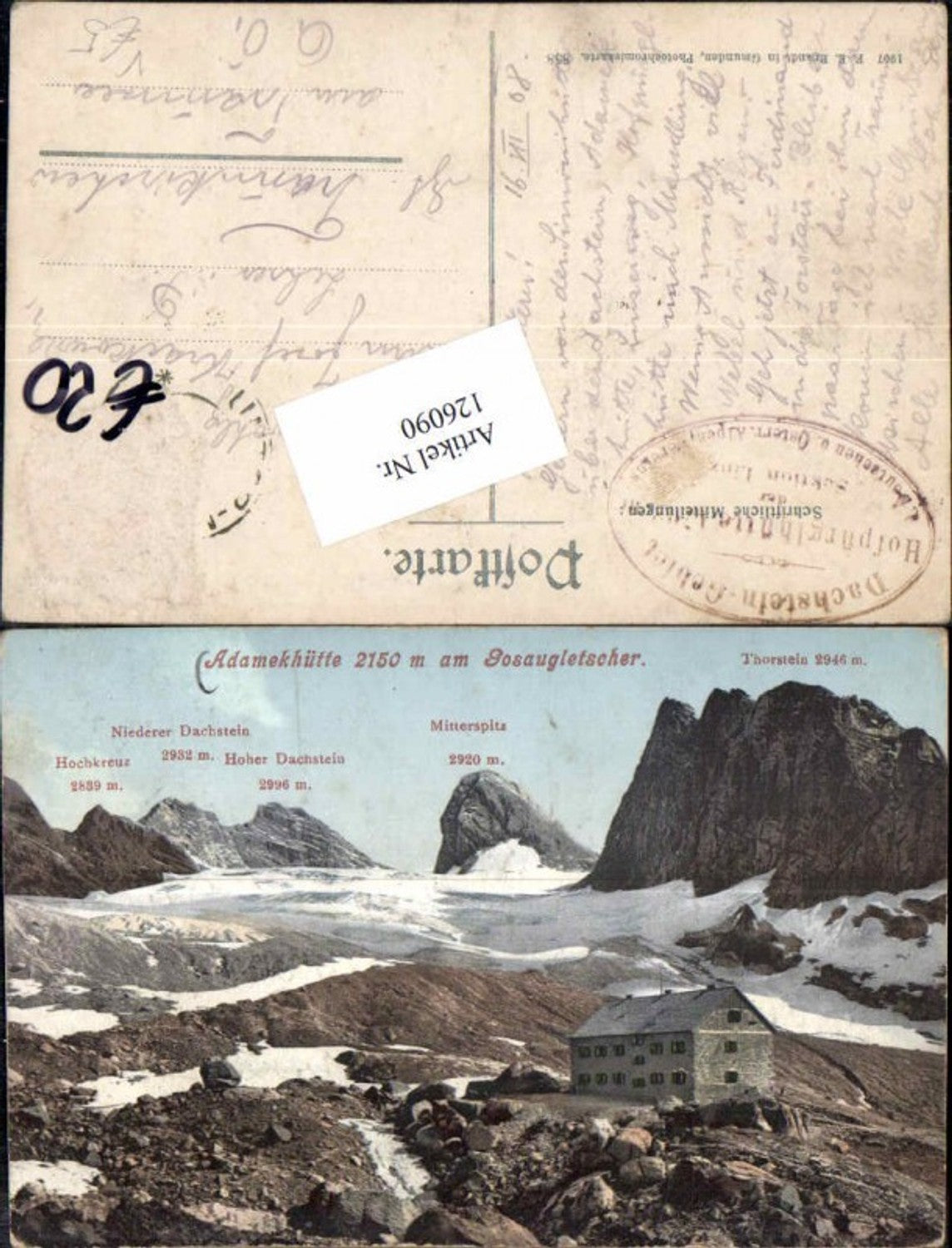 126090,Adamekhaus am Gosaugletscher Gosau Thorstein pub Brandt 858