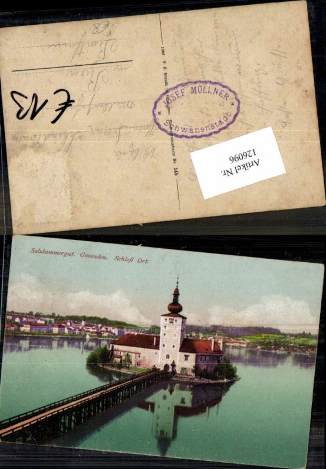 126096,Salzkammergut Gmunden Schloss Ort Orth pub Brandt 145