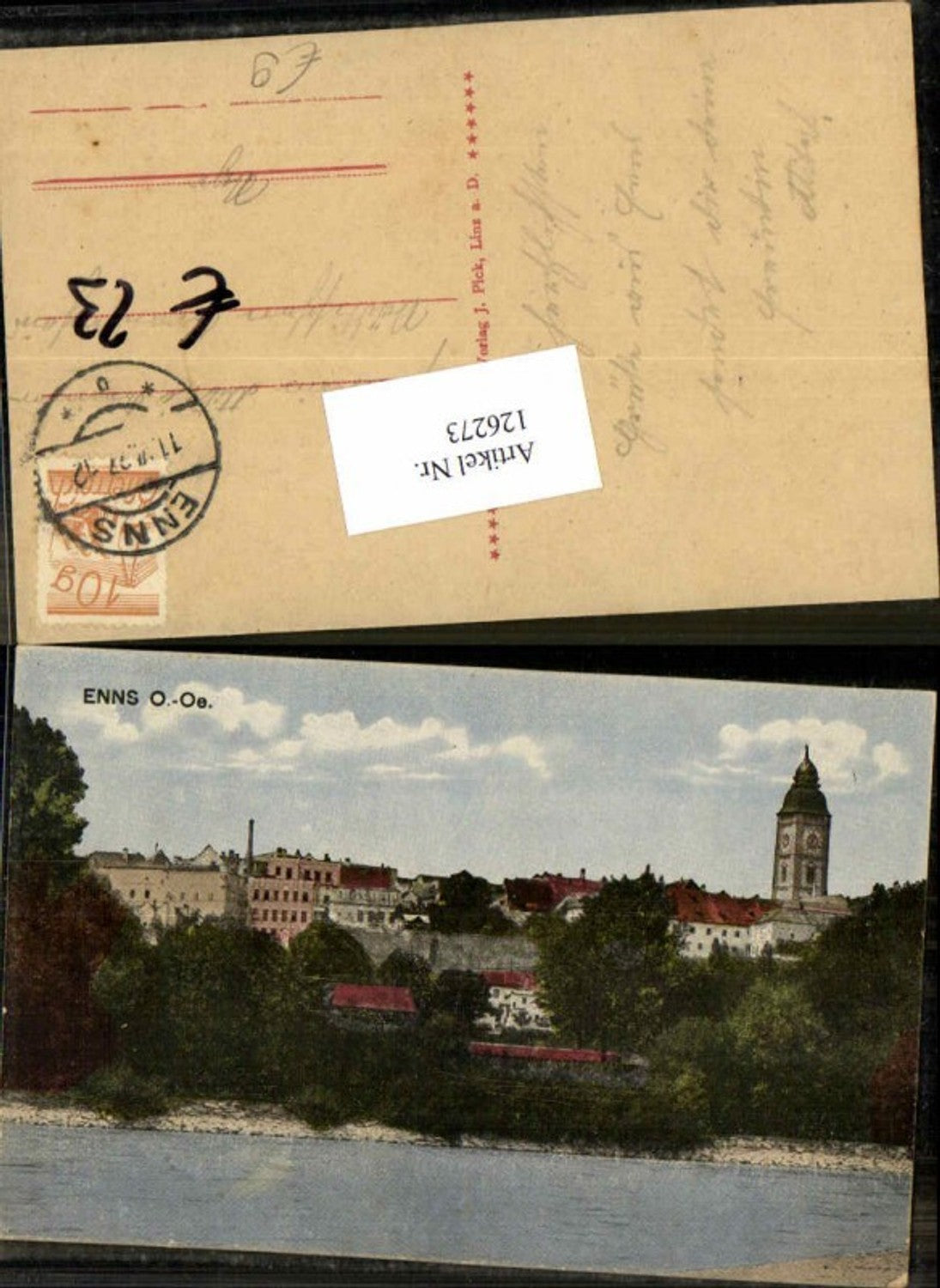 126273,Enns Partie zum Ort 1927