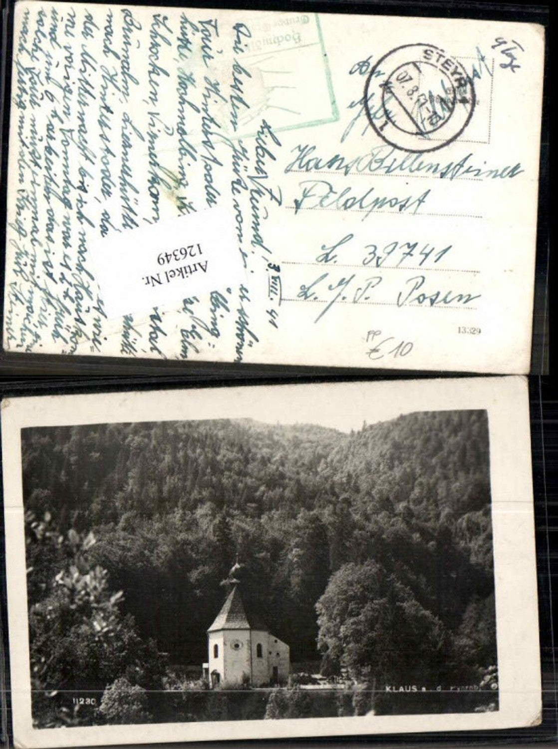 126349,Klaus a.d. Pyhrnbahn Feldpost 1941