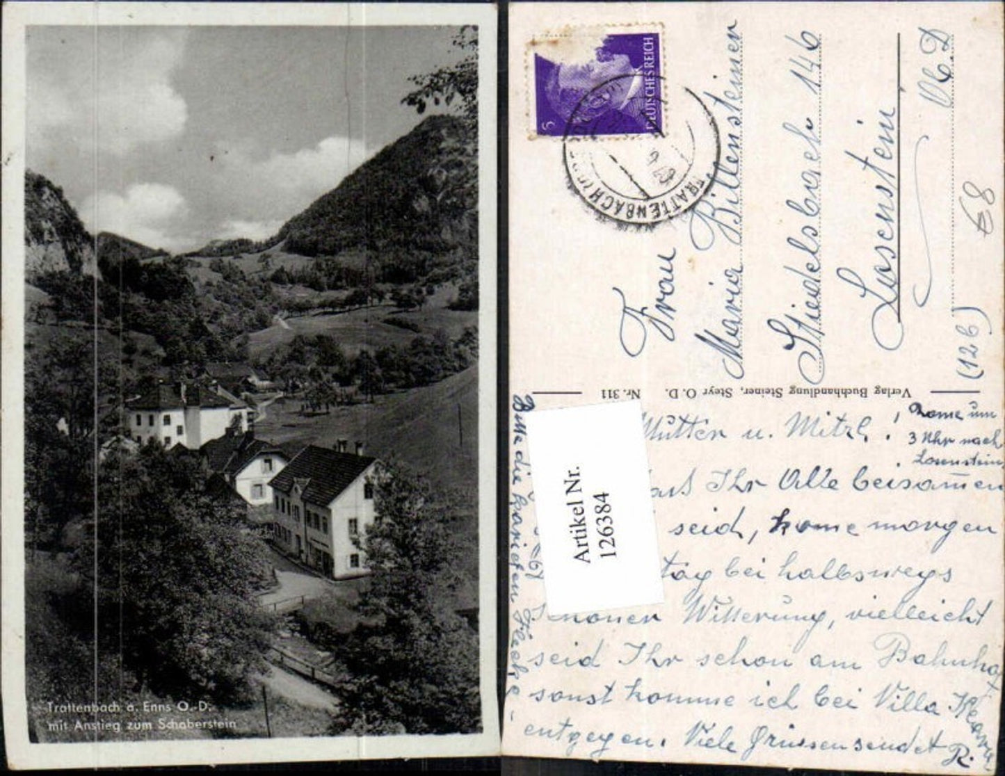 126384,Trattenbach a. Enns Teilansicht Häuser