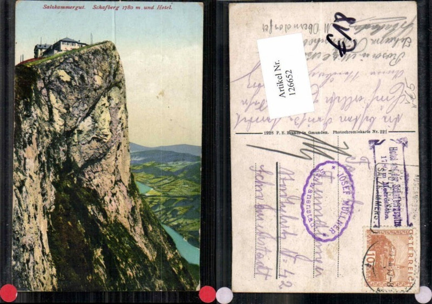 126652,Salzkammergut Schafberg und Hotel St Wolfgang Brandt Nr 221
