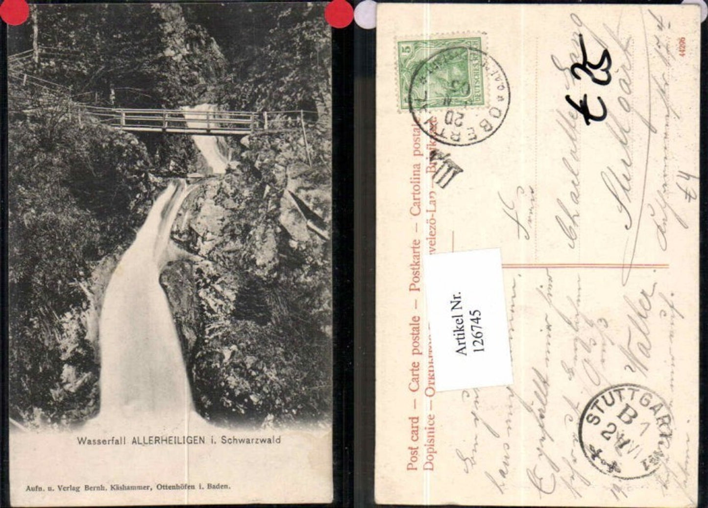 126745,Wasserfall Allerheiligen im Schwarzwald