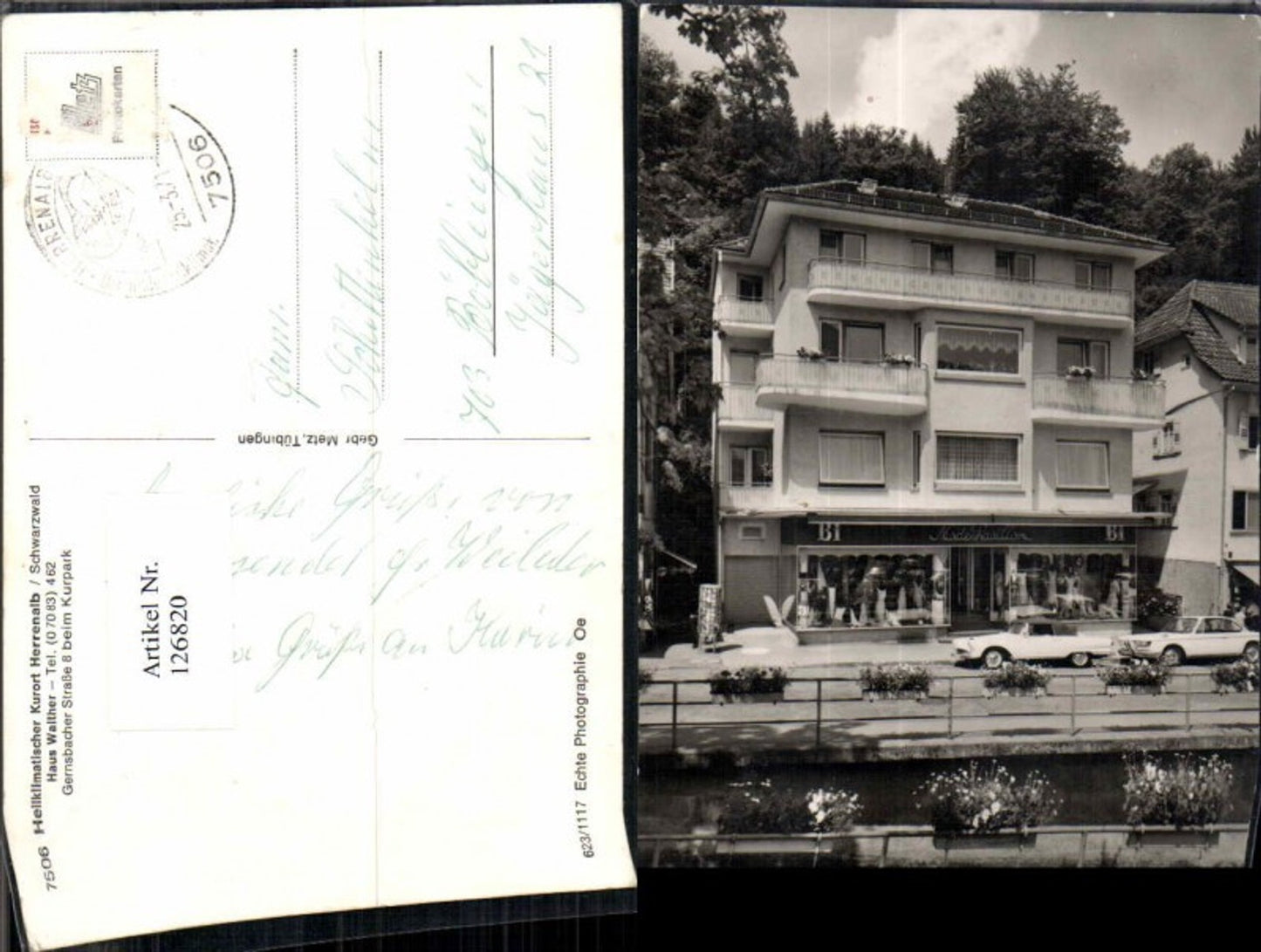 126820,Herrenalb Haus Walther 1971 Gernsbacher Strasse 8