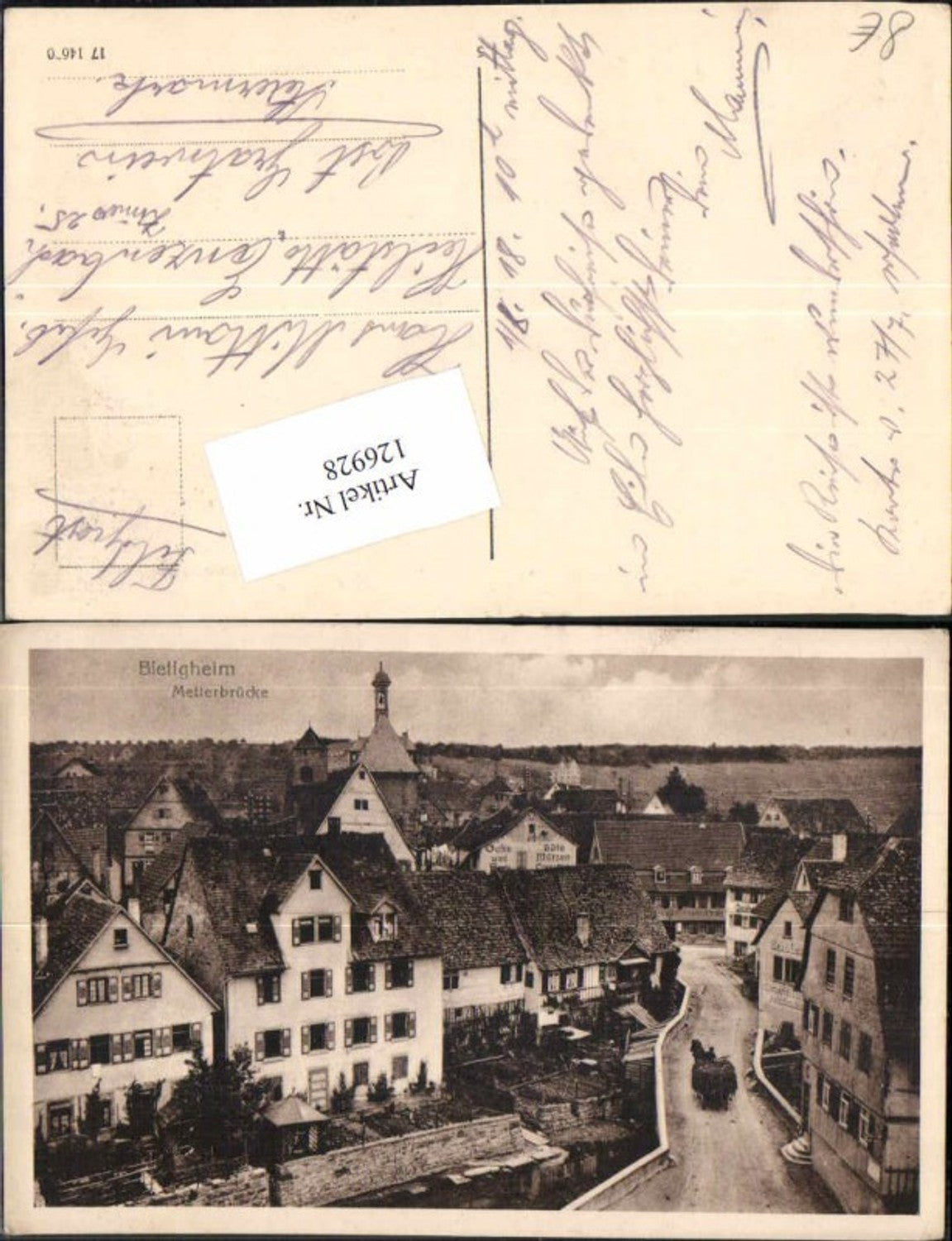 126928,Bietigheim Metterbrücke 1920