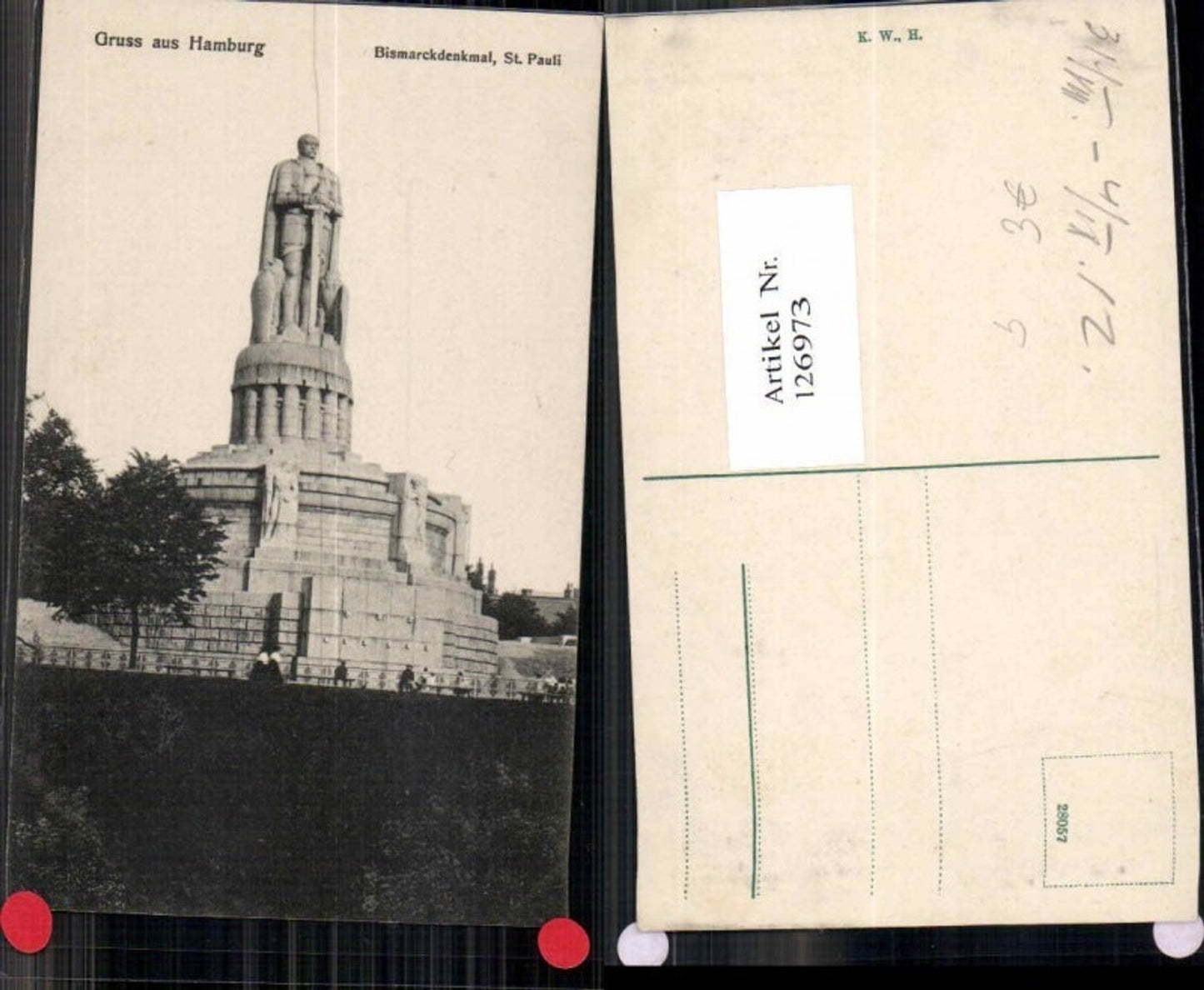 126973,Hamburg Bismarckdenkmal St Pauli