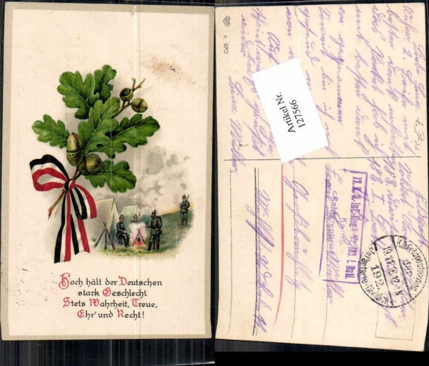 127566,Patriotik WW1 Soldaten Haselnüsse Spruch pub EAS