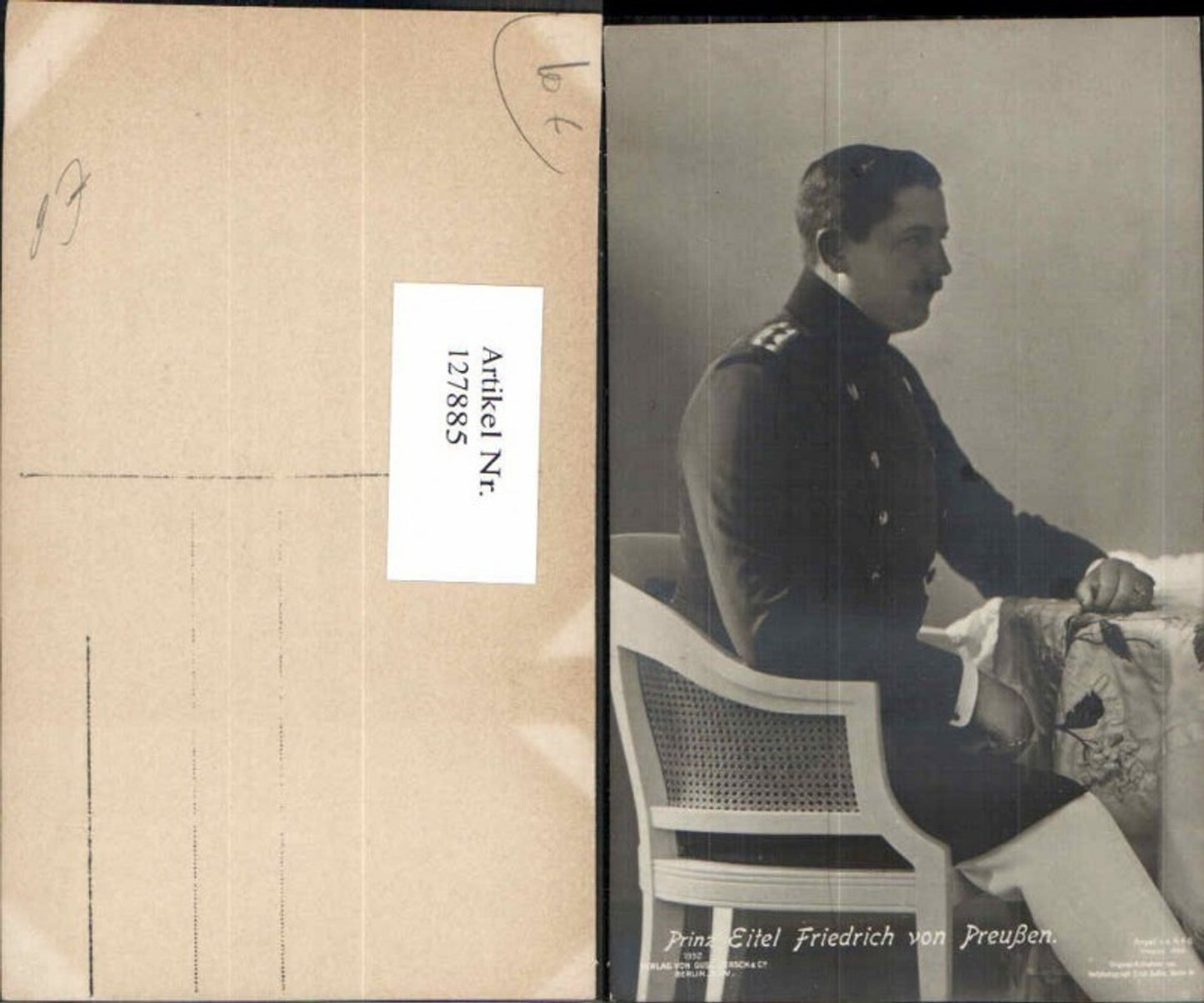 127885,Prinz Eitel Friedrich von Preußen Preussen pub Liersch 1992