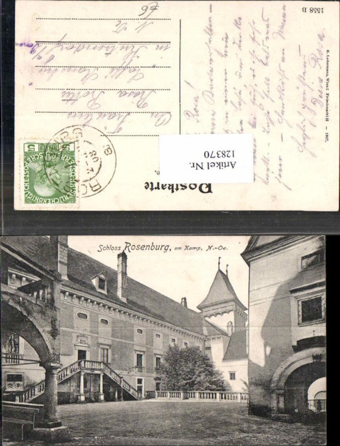128370,Schloss Rosenburg am Kamp 1907