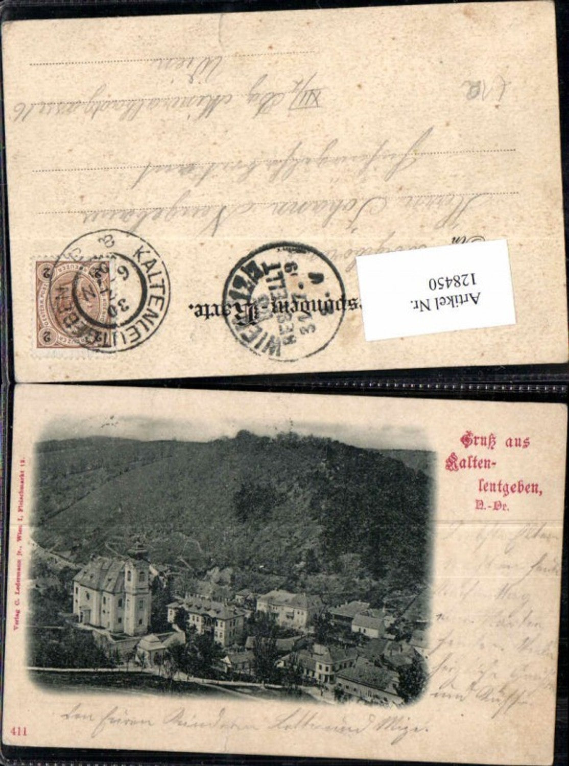 128450,Gruss aus Kaltenleutgeben 1899