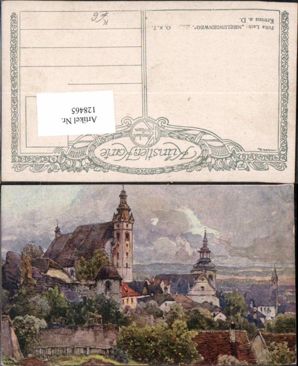 128465,Krems a.d. Donau Fritz Lach Heimat Nibelungenweg Kilophot 7