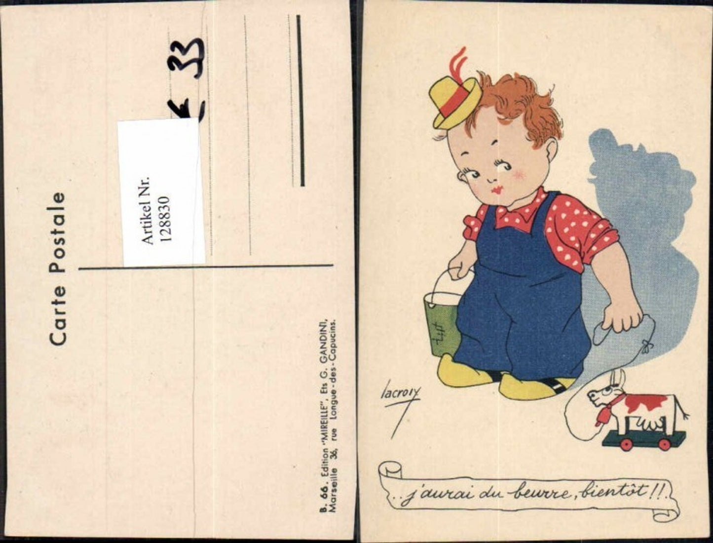 128830,Lacroix Süsses Kind Spielzeug Hut Junge