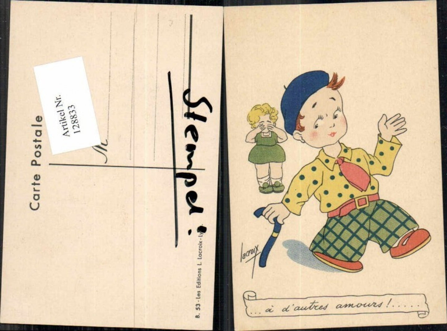 128833,Lacroix Junge Mädchen weint