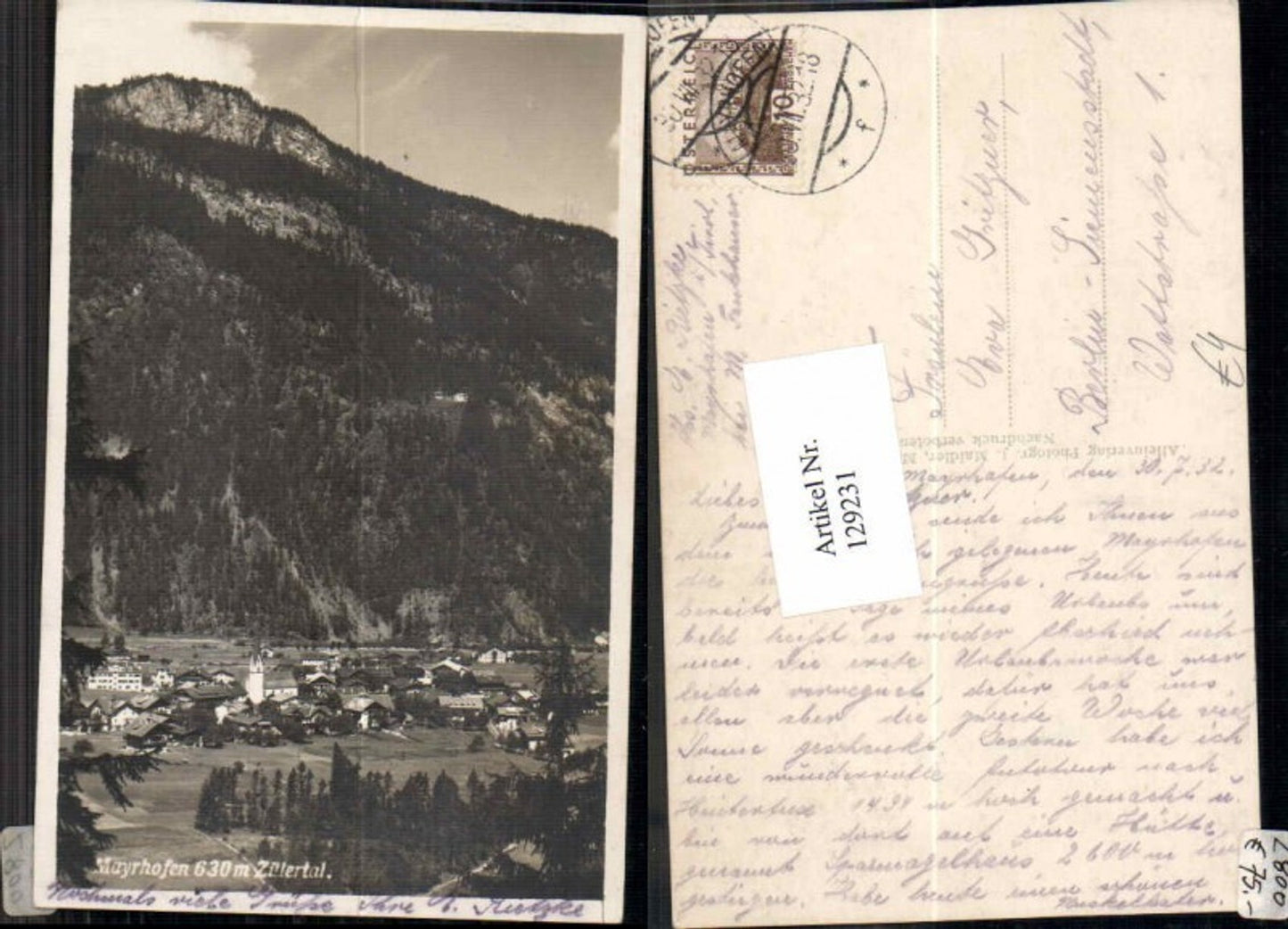 Alte Ansichtskarte – Old Postcard