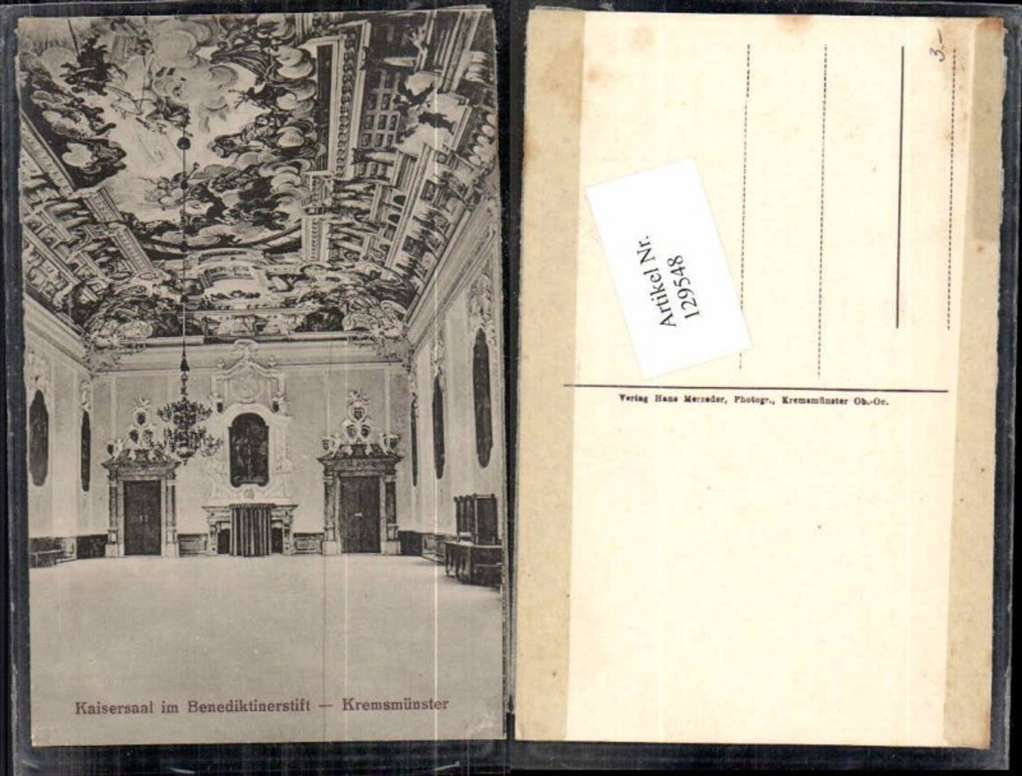 129548,Kremsmünster Kaisersaal im Stift