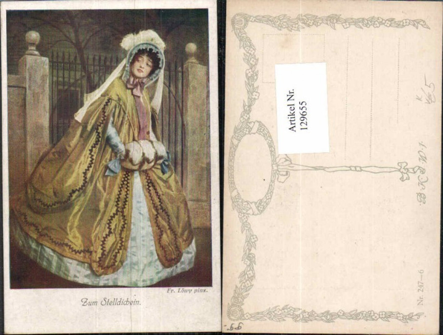 129655,B.K.W.I Fr. Löwy Kleid Stelldichein Frau