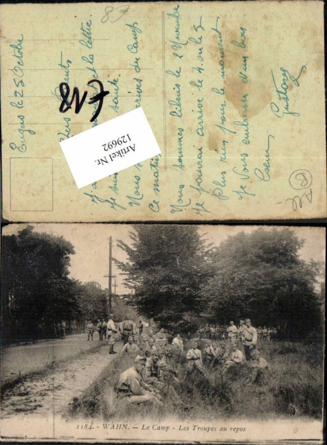 129692,Wahn Le Camp Les Troupes au repos Soldaten