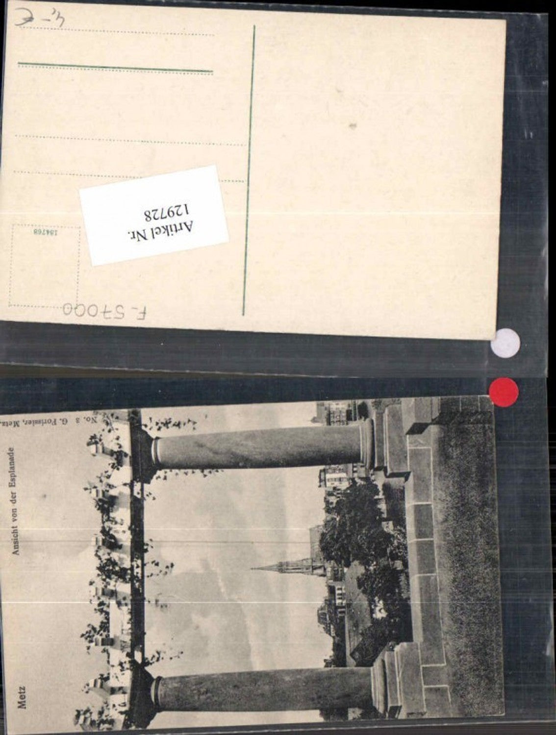 129728,Metz im Elsass Ansicht v.d. Esplanade