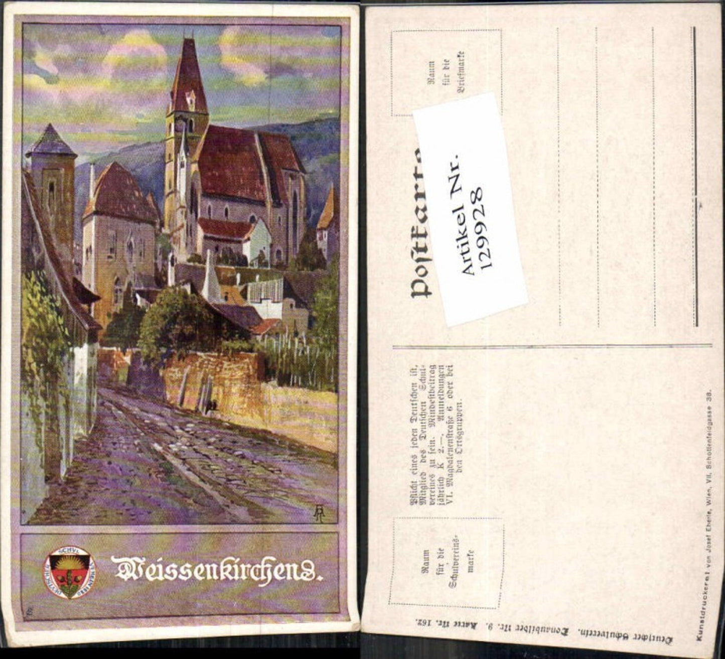 129928,Dt. Schulverein 162 Donaubilder 9 Weissenkirchen Wachau