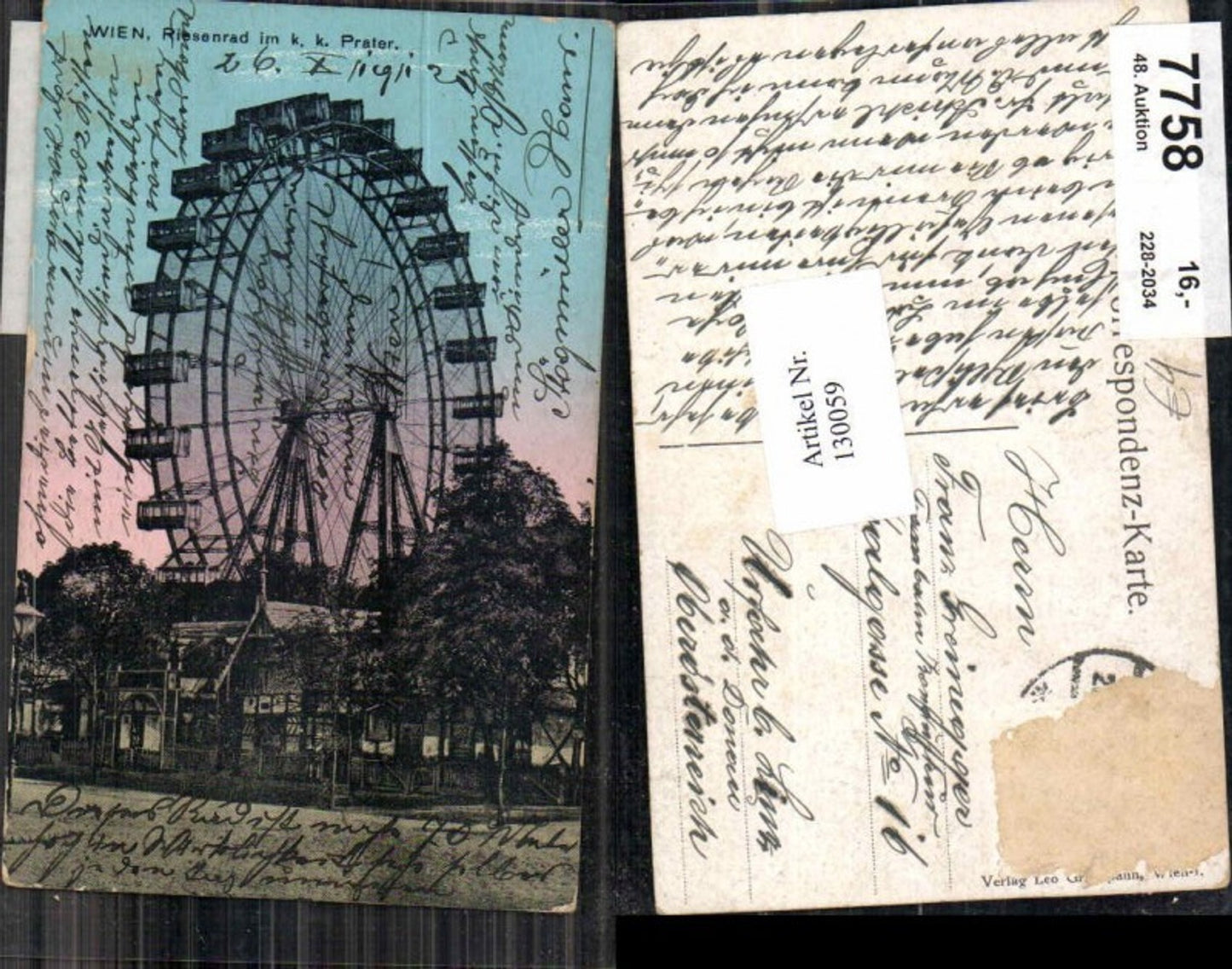 Alte Ansichtskarte – Old Postcard