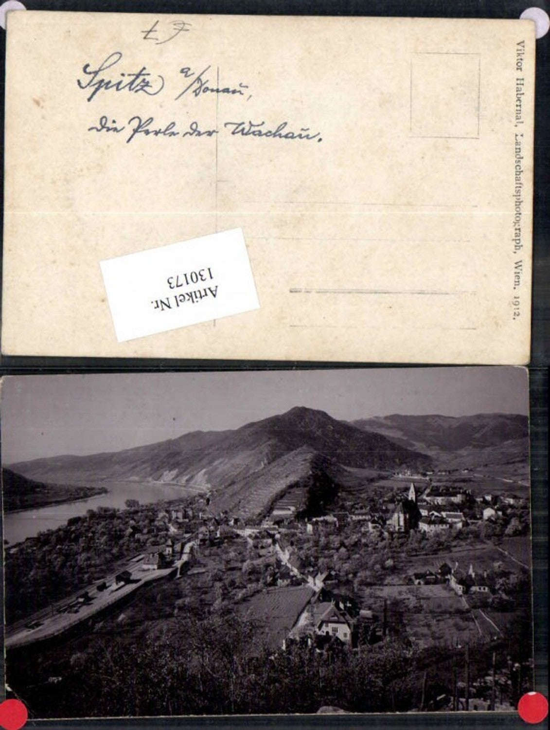 130173,Fotokarte Spitz a.d. Donau Wachau 1912