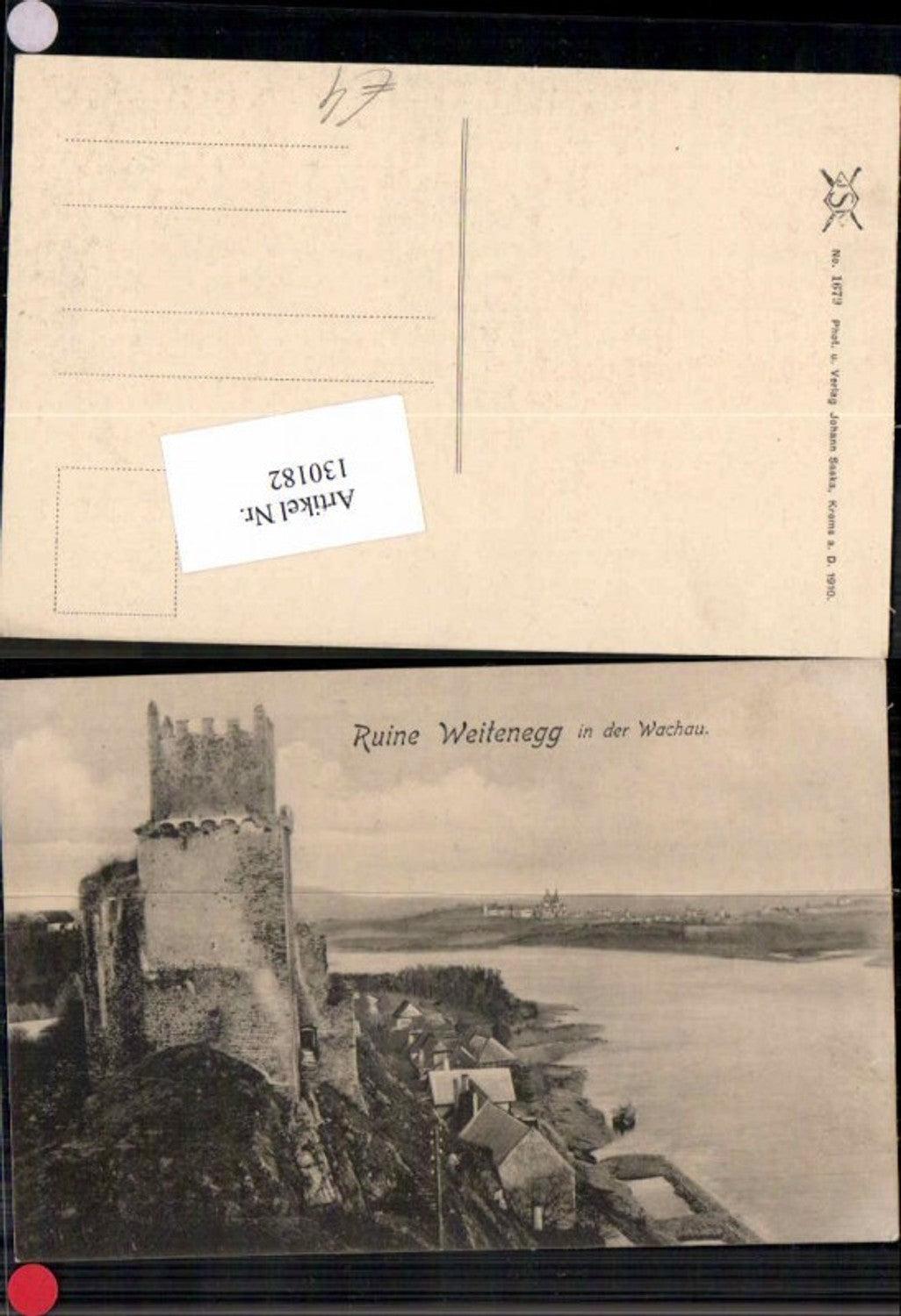 130182,Ruine Weitenegg in der Wachau 1910
